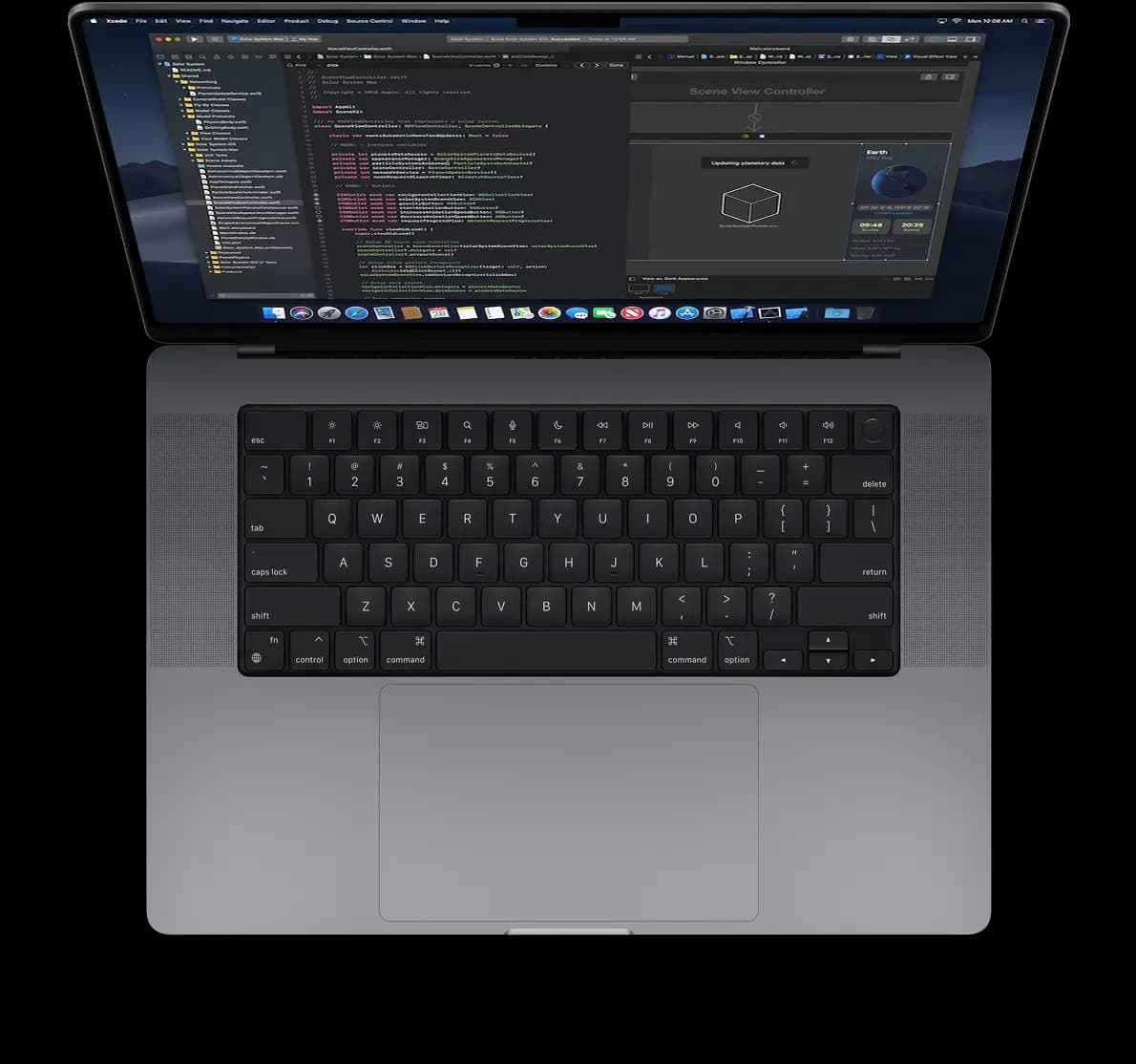 Sitio web mostrado en un MacBook